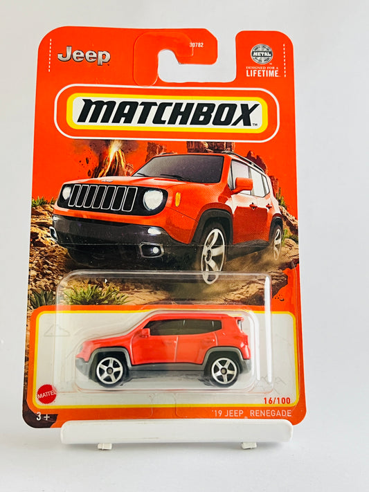 19 JEEP RENEGADE - ORANGE - Its Fun- Hot wheels - matchbox - diecast