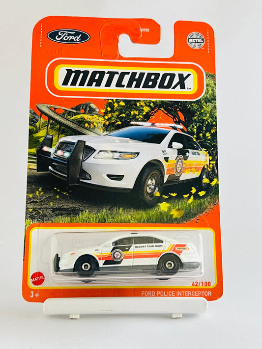 FORD POLICE INTERCEPTOR - WHITE - Its Fun- Hot wheels - matchbox - diecast