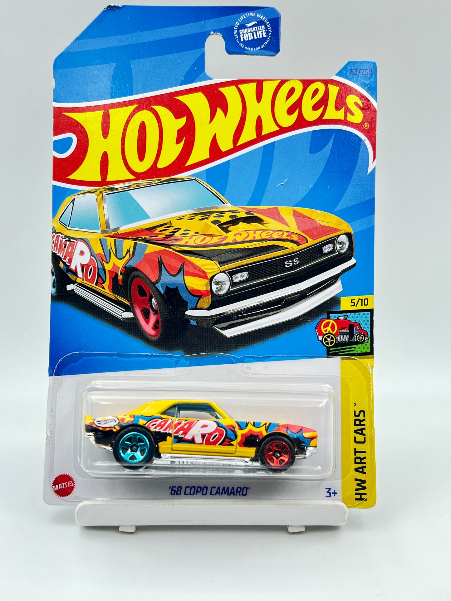 MILD CREASE - HOT WHEELS - 68 COPO CAMARO - 3A