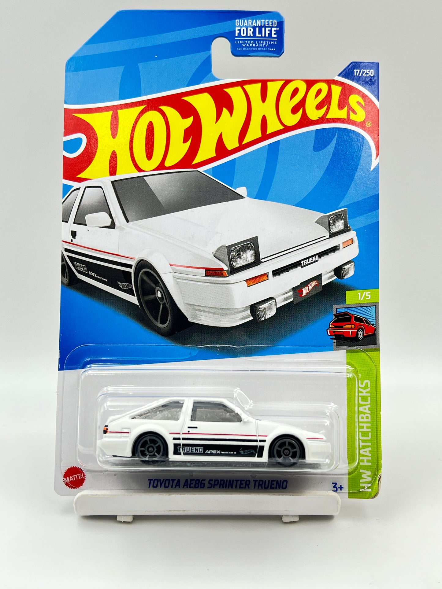 IMPORTED - HOT WHEELS -  TOYOTA AE86 SPRINTER TRUENO - WHITE - 1A