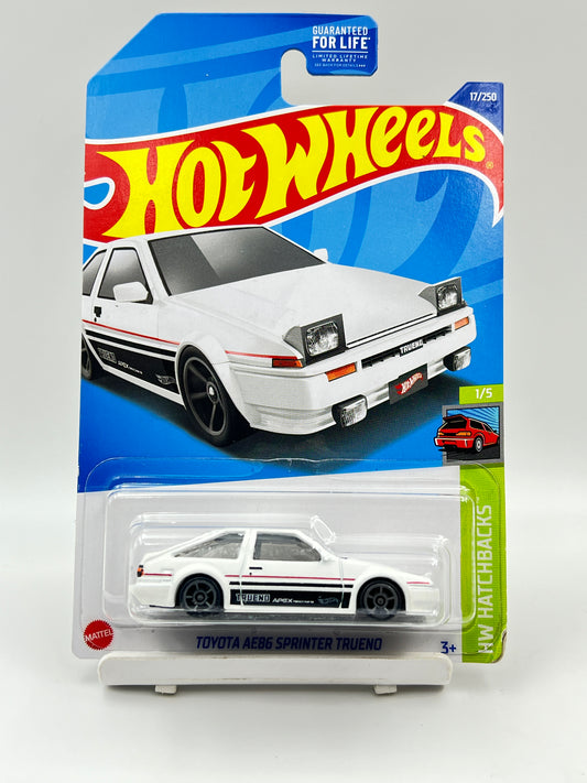 IMPORTED - HOT WHEELS -  TOYOTA AE86 SPRINTER TRUENO - WHITE - 1A