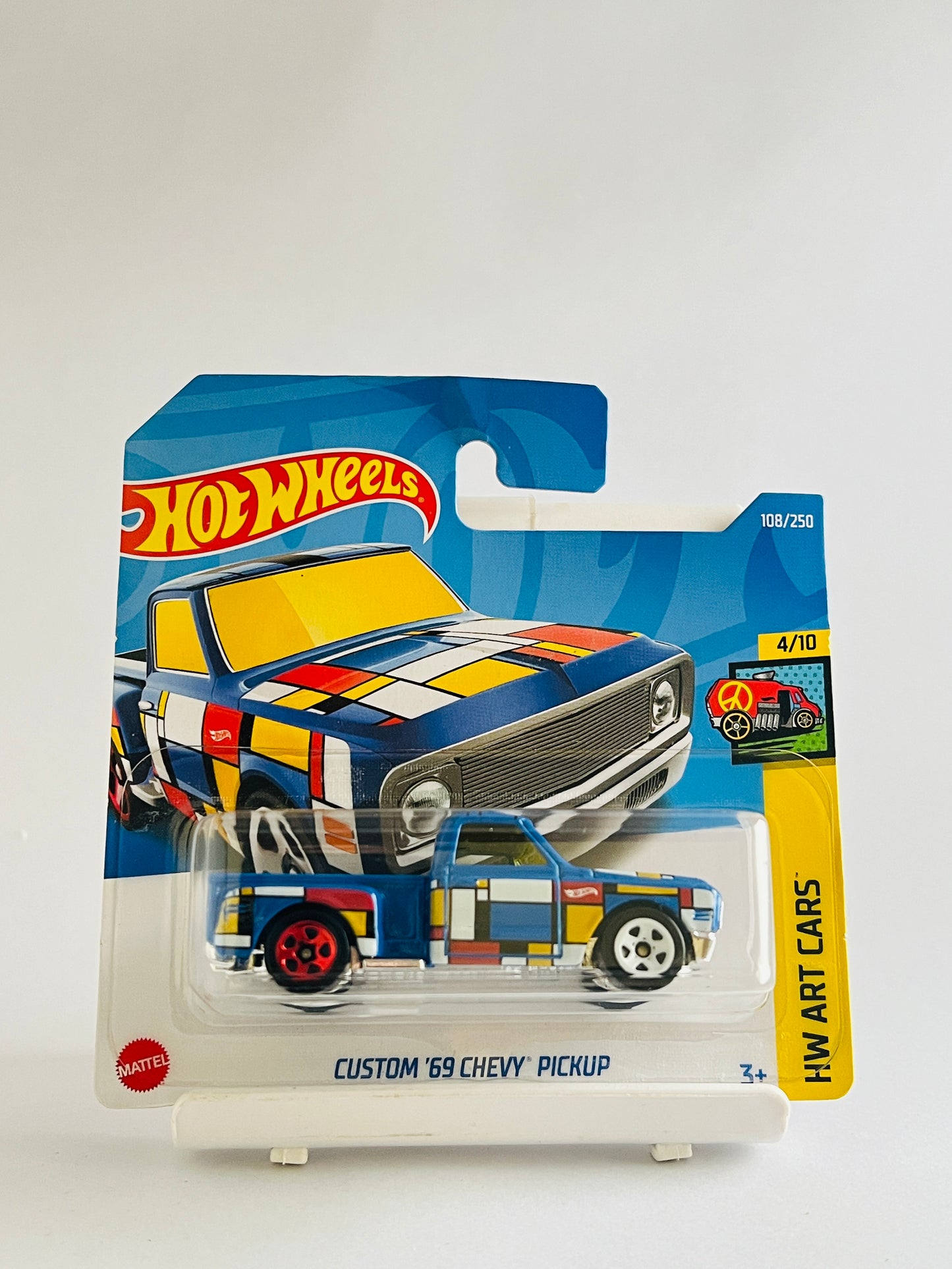 CUSTOM 69 CHEVY PICKUP - SHORT CARD - 1A - Its Fun- Hot wheels - matchbox - diecast