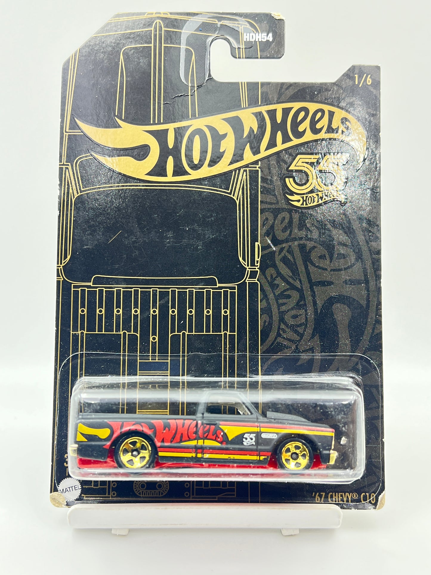 MILD CREASE - HOT WHEELS - 67 CHEVY C10 - 4E