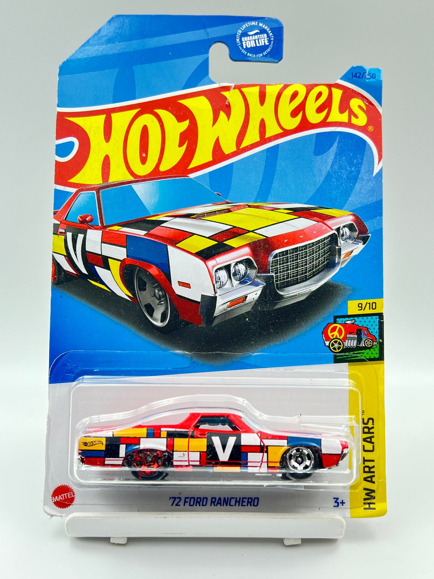 CARD DAMAGE - HOT WHEELS - 72 FORD RANCHERO - 4E