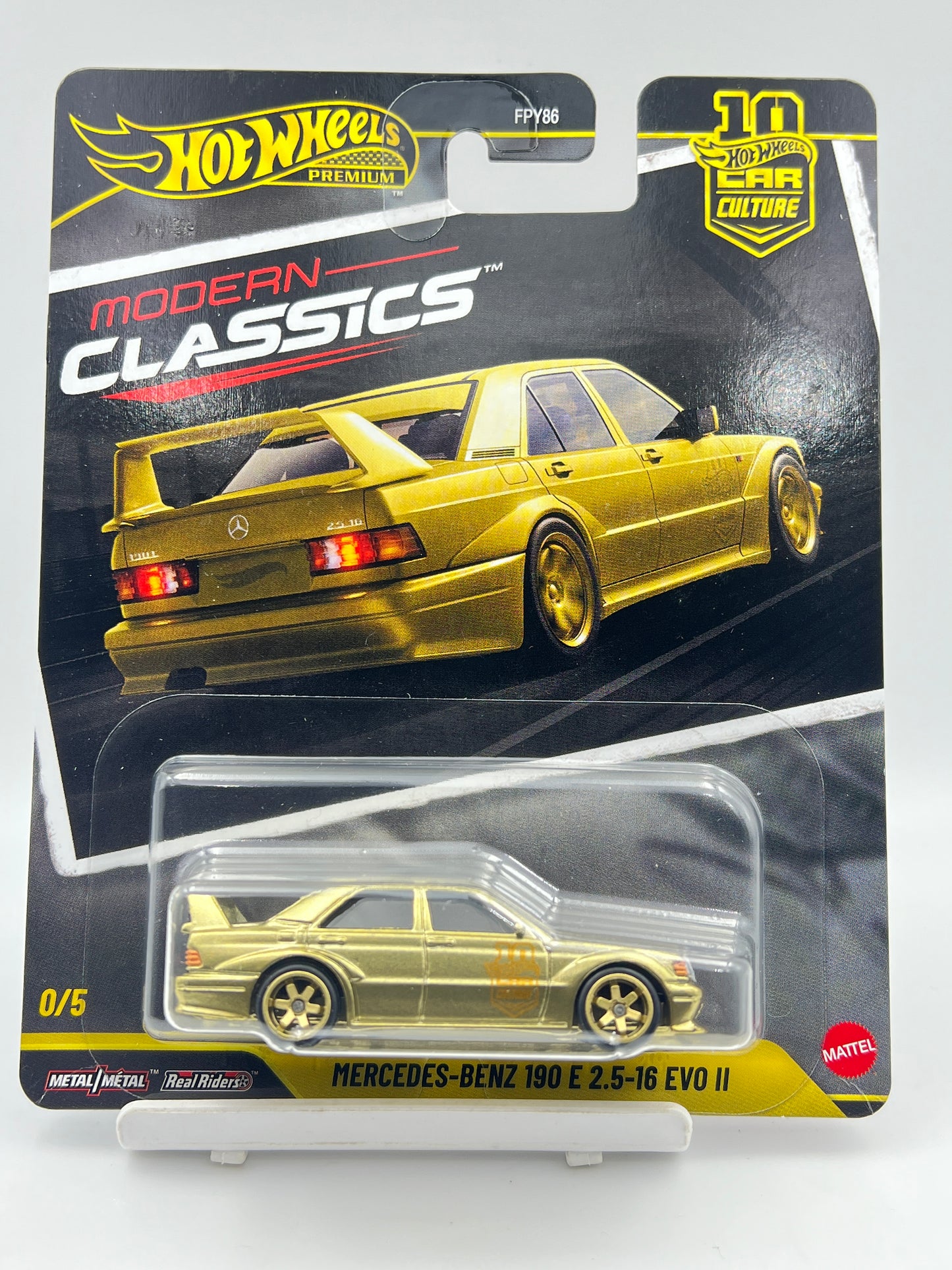 MILD CREASE - CHASE - HOT WHEELS - PREMIUM - MERCEDES BENZ 190 E 2.5-16 EVO II - MODERN CLASSICS -ZX1