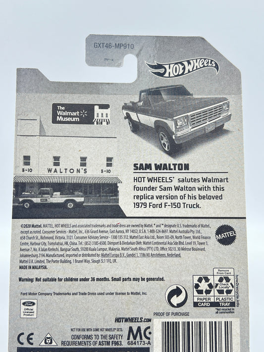 WALTON'S - TRIBUTE TO WALMART FOUNDER - HOT WHEELS - WALMART EXCLUSIVE - 1979 FORD F-150 TRUCK - ZX2