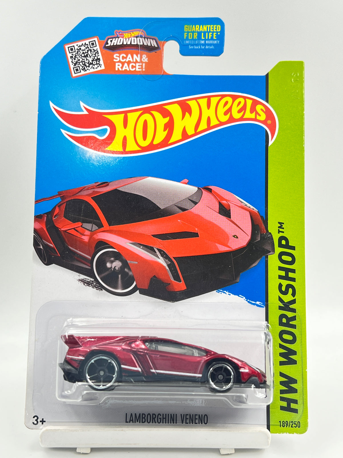 IMPORTED - HOT WHEELS -  LAMBORGHINI VENENO - RED - 1B
