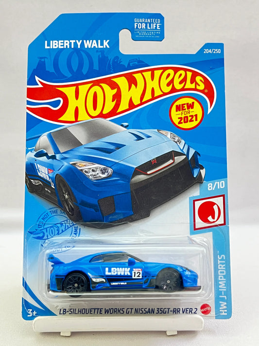 BLISTER SQUEEZE - LB SILHOUETTE WORKS GT NISSAN 35GT-RR VER 2 - BLUE - 6E - Its Fun