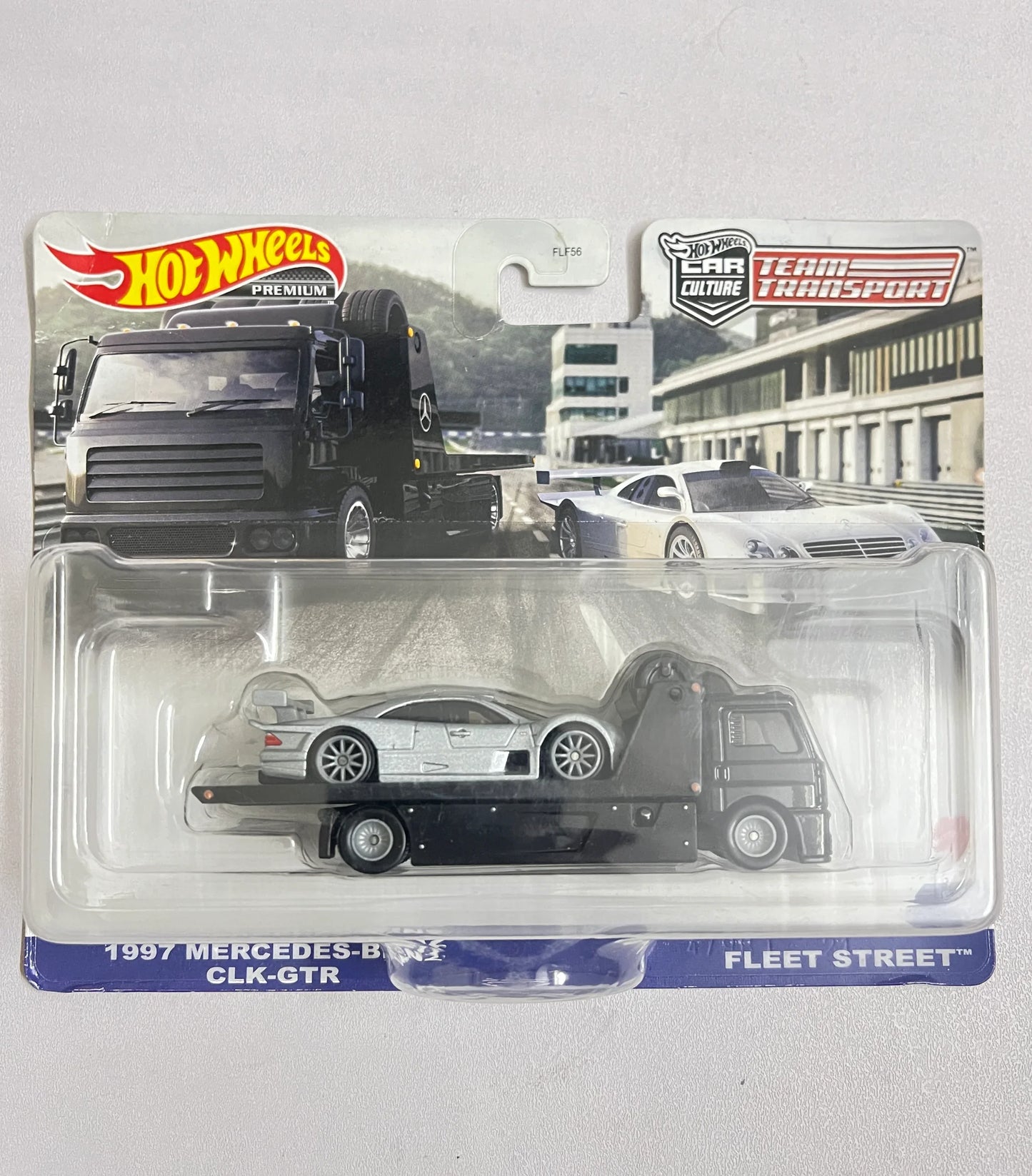 CARD CREASE - TEAM TRANSPORT - 1997 MERCEDES BENZ CLK-GTR / FLEET STREET - Its Fun