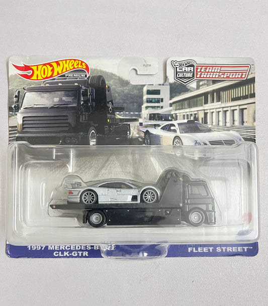 CARD CREASE - TEAM TRANSPORT - 1997 MERCEDES BENZ CLK-GTR / FLEET STREET - Its Fun