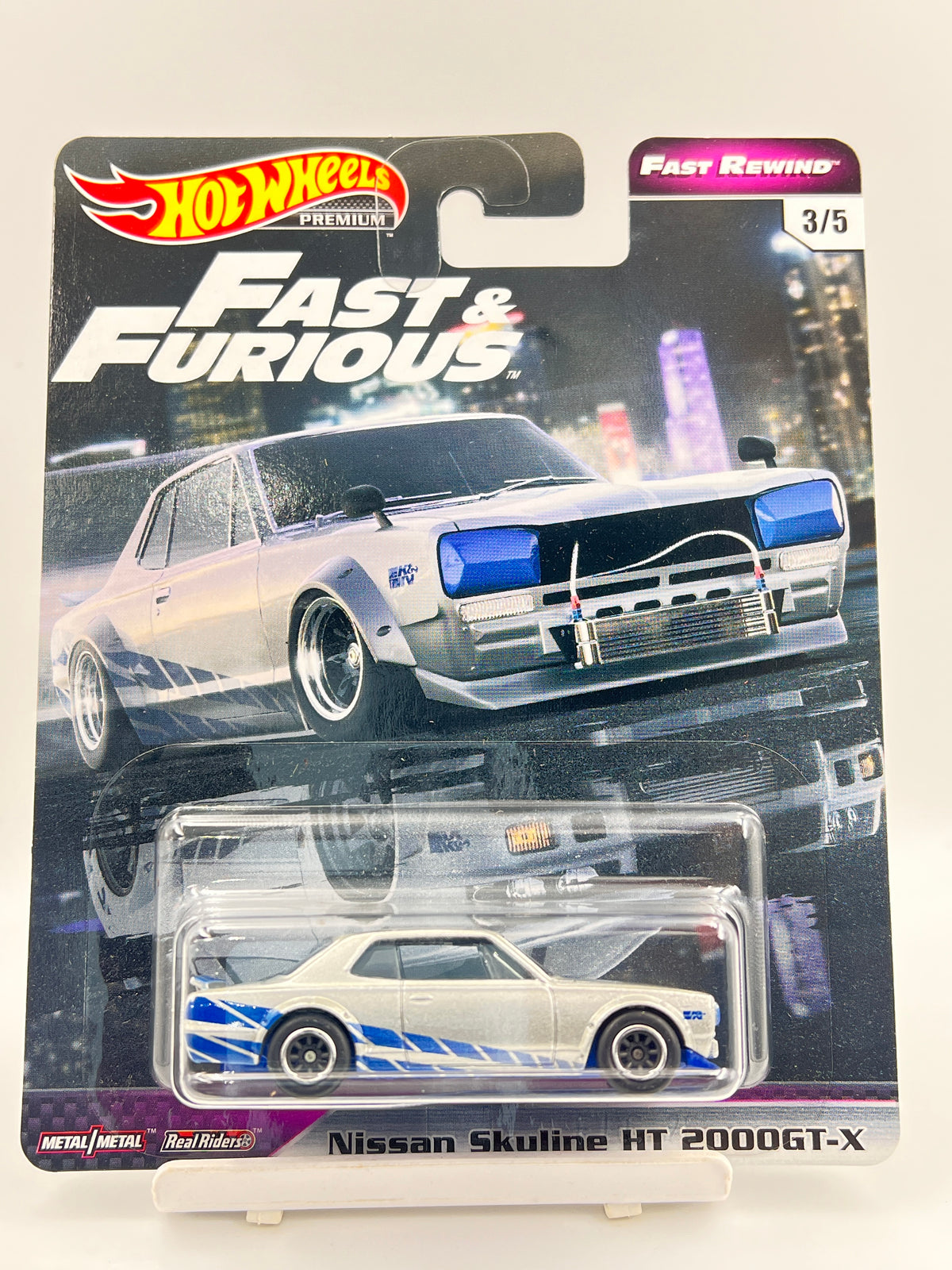 IMPORTED - HOT WHEELS -  PREMIUM - FAST AND FURIOUS - FAST REWIND - NISSAN SKYLINE HT 2000GT-X - B6