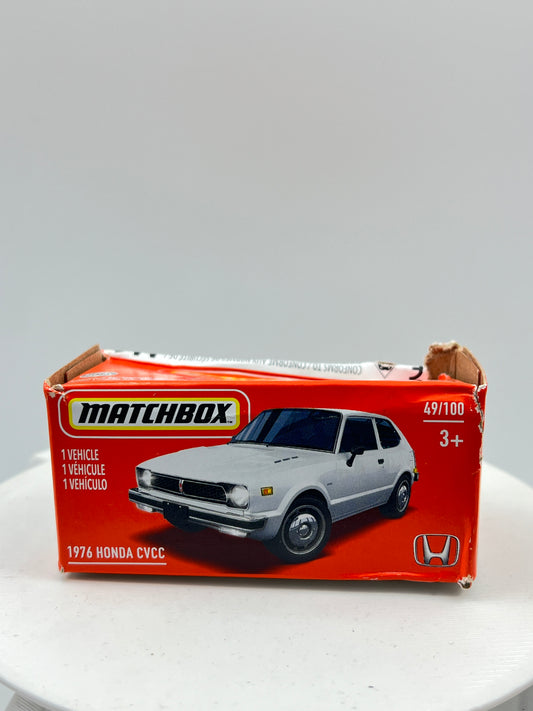 BOX DAMAGE - MATCHBOX - 1976 HONDA CVCC - WHITE - 3G