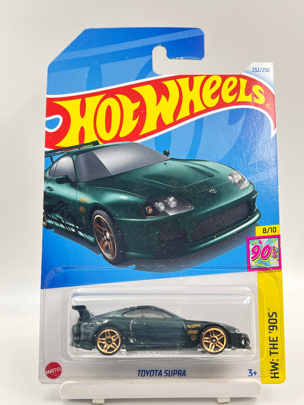 IMPORTED - HOT WHEELS -  TOYOTA SUPRA - GREEN - 3D
