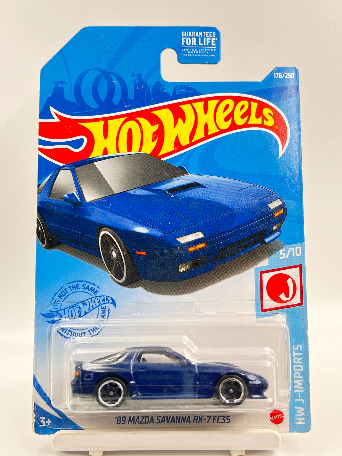 IMPORTED - HOT WHEELS -  89 MAZDA SAVANNA RX-7 FC35 - BLUE - 3B