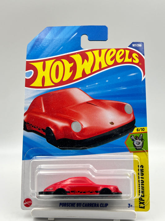 HOT WHEELS - PORSCHE 911 CARRERA CLIP - RED - 4D