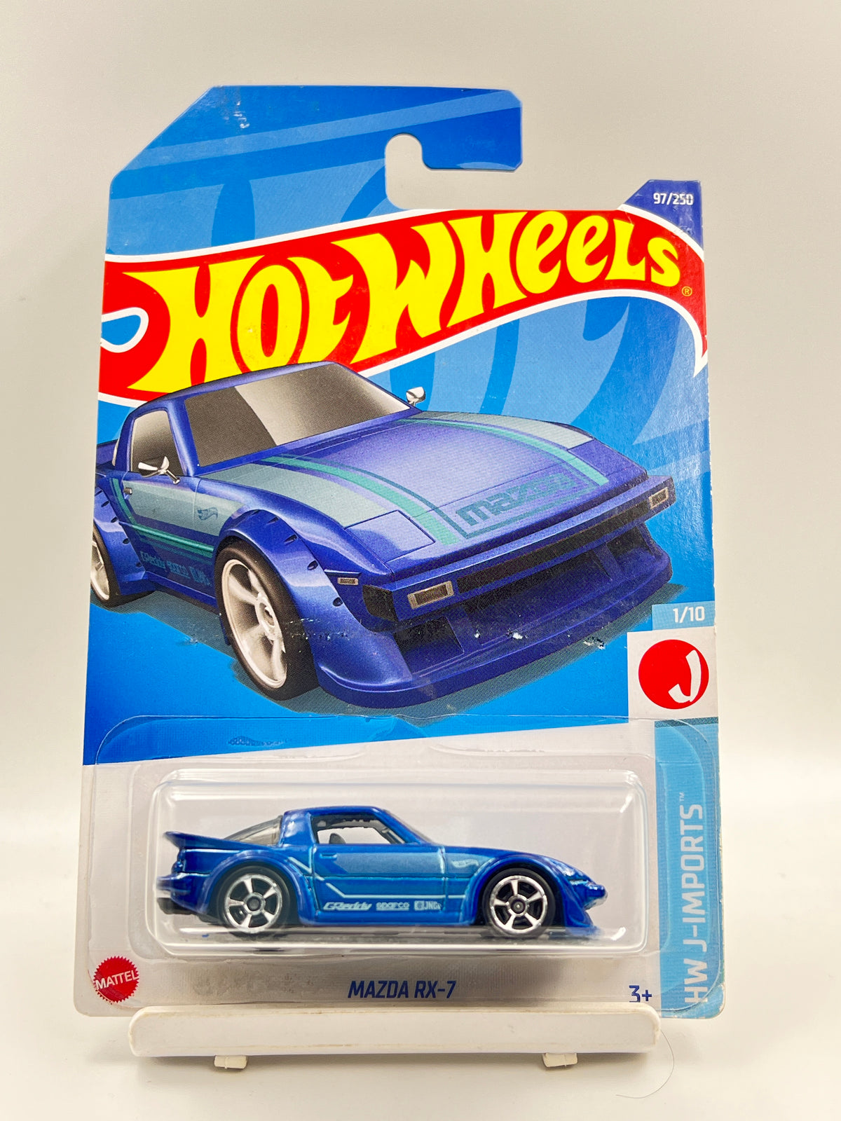 IMPORTED - HOT WHEELS -  MAZDA RX-7 - BLUE - 3A
