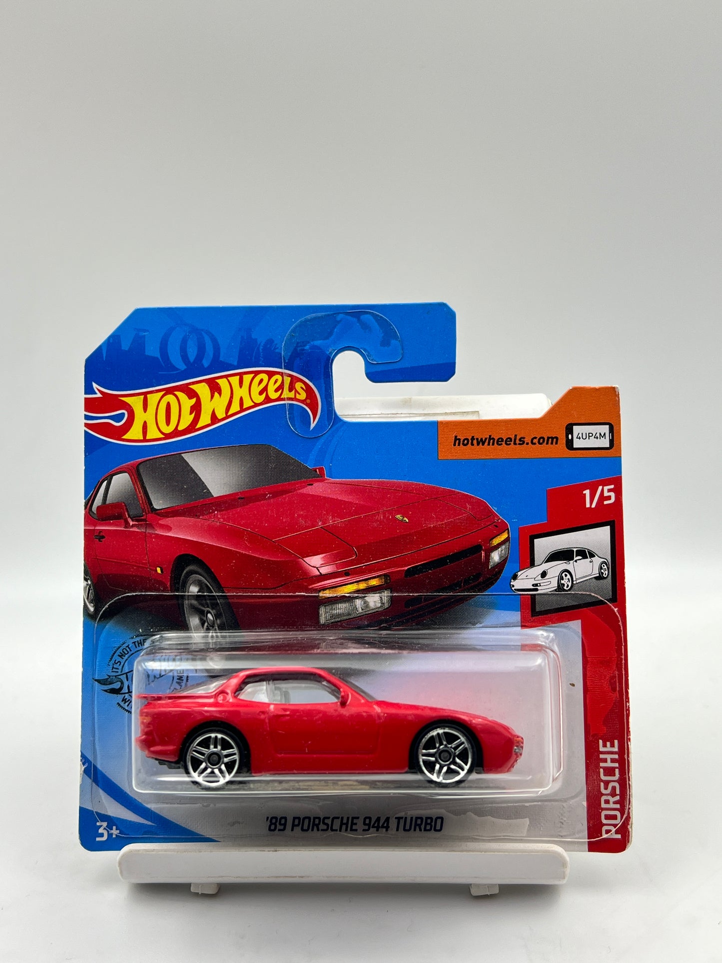 IMPORTED - HOT WHEELS -  89 PORSCHE 944 TURBO - RED - 4D