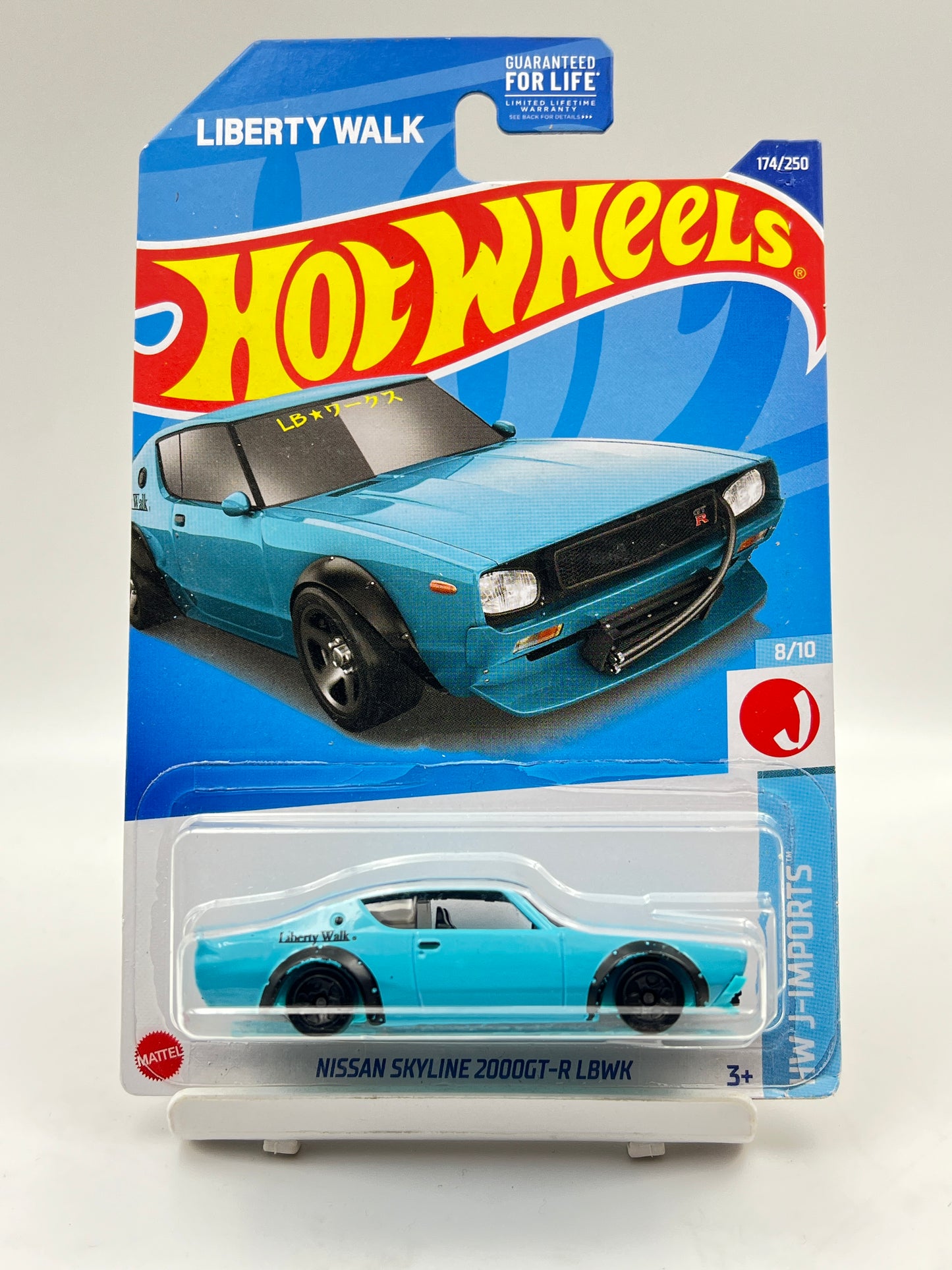 IMPORTED - HOT WHEELS -  NISSAN SKYLINE 2000GT-R LBWK - BLUE - 4D