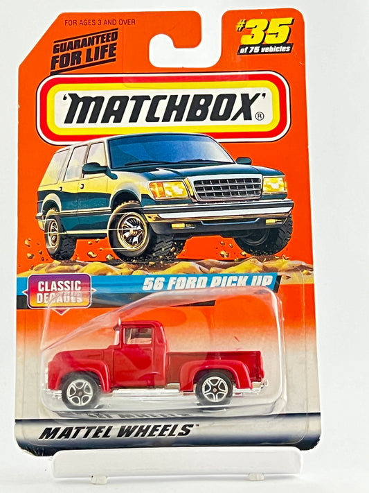 MATCHBOX - 56 FORD PICKUP - IMPORTED - Its Fun- Hot wheels - matchbox - diecast