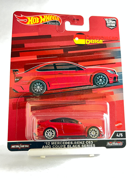 PREMIUM - 12 MERCEDES BENZ C63 AMG COUPE BLACK SERIES - Its Fun- Hot wheels - matchbox - diecast