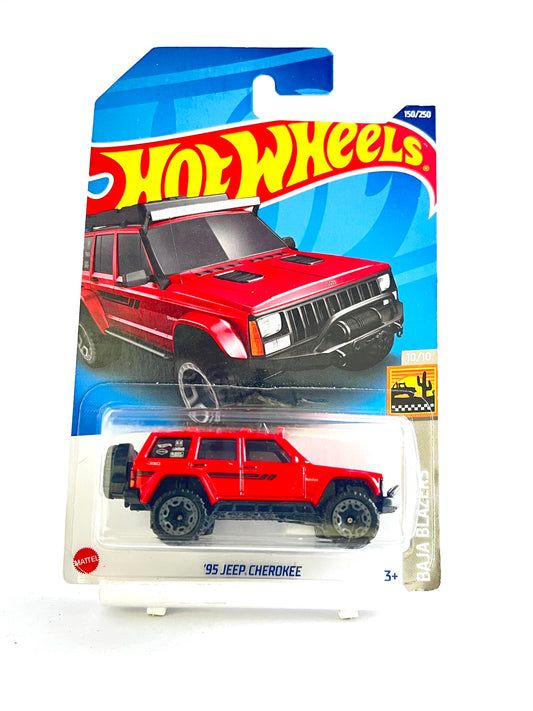 HOT WHEELS - 95 JEEP CHEROKEE - RED - 4C - Its Fun- Hot wheels - matchbox - diecast