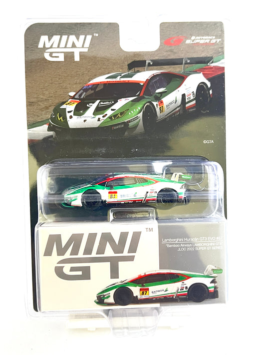 MINI GT - LAMBORGHINI HURACAN GT3 EVO #87 - Its Fun- Hot wheels - matchbox - diecast