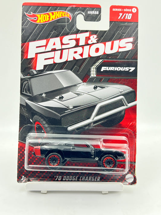 CARD DAMAGE - HOT WHEELS - FAST AND FURIOUS - 70 DODGE CHARGER - 3H