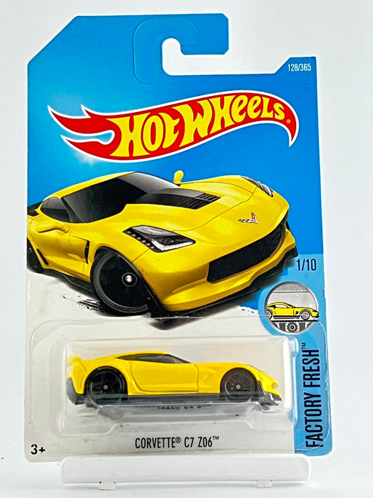 CORVETTEC7 Z06 - YELLOW - Its Fun- Hot wheels - matchbox - diecast