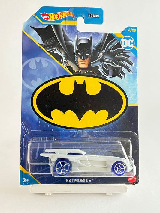 BLISTER DAMAGE - BATMOBILE - WHITE - 5C - Its Fun- Hot wheels - matchbox - diecast
