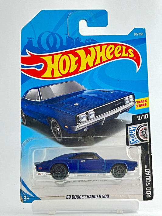 69 DODGE CHARGER 500 - BLUE - Its Fun- Hot wheels - matchbox - diecast
