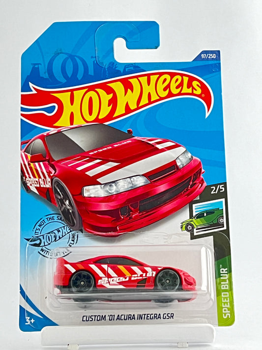 CUSTOM 01 ACURA INTEGRA GSR - RED - 1D - Its Fun- Hot wheels - matchbox - diecast
