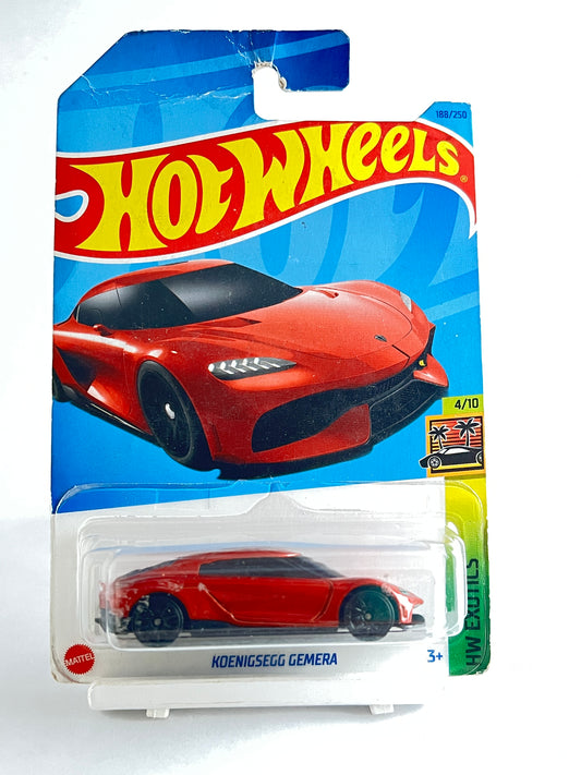 KOENIGSEGG GEMERA - CARD CONDITION AS IN PIC - 2A - Its Fun- Hot wheels - matchbox - diecast