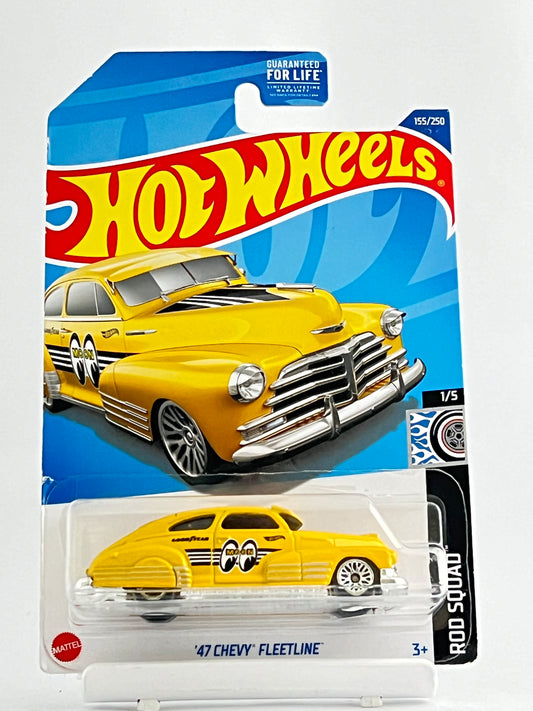 47 CHEVY FLEETLINE - YELLOW MOONEYES - Its Fun- Hot wheels - matchbox - diecast