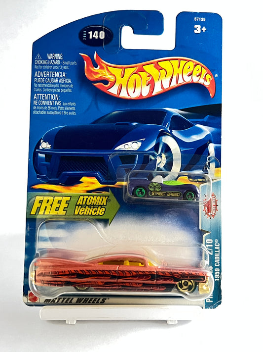 1959 CADILLAC WITH FREE ATOMIX VEHICLE - 1D - Its Fun- Hot wheels - matchbox - diecast