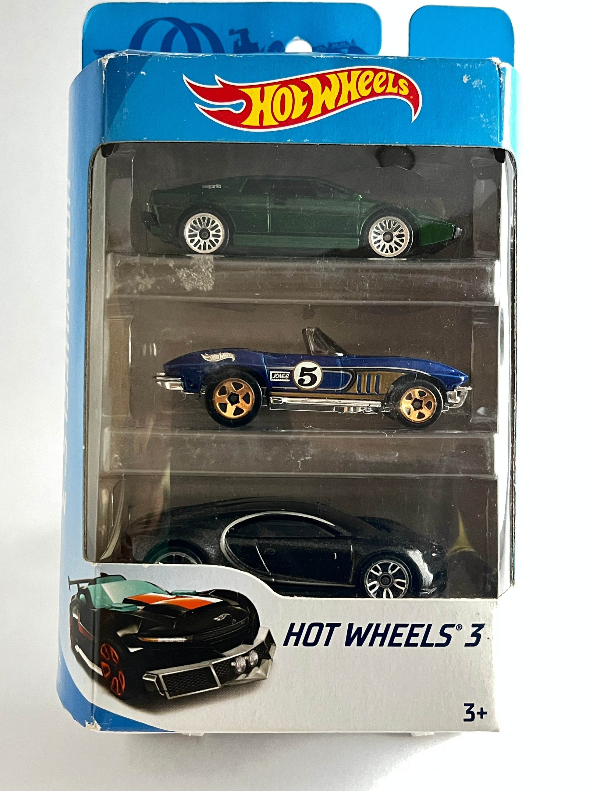 3 PACK - IMPORTED - BUGATTI CHIRON+ 65 CORVETTE + LOTUS ESPIRIT S1 - 5E - Its Fun