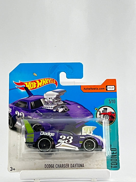 DODGE CHARGER DAYTONA TOONED- SLIGHT BLISTER CRACK - SHORT CARD - Its Fun- Hot wheels - matchbox - diecast
