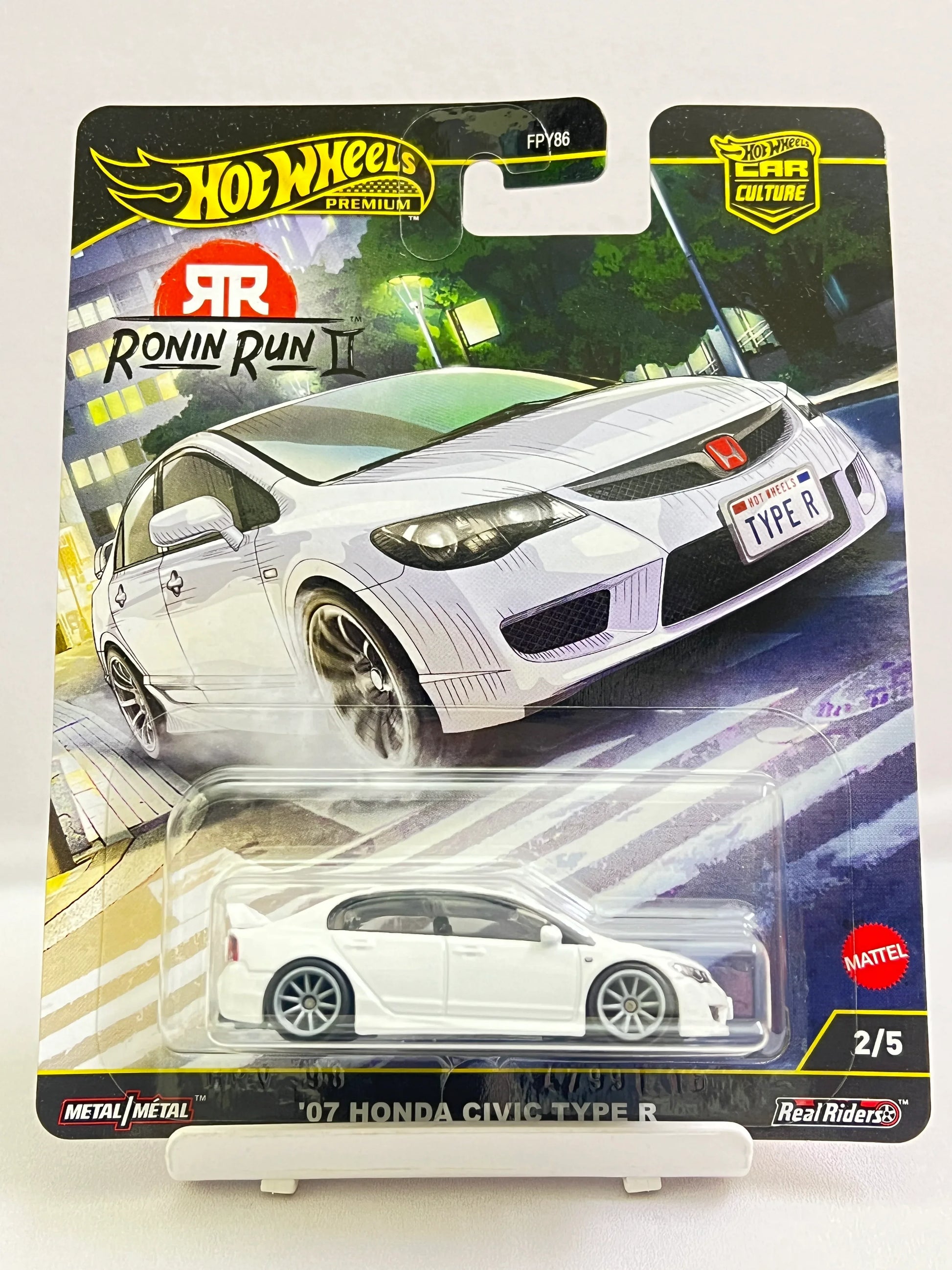 HOT WHEELS - RONIN RUN II - PREMIUM -07 HONDA CIVIC TYPE R - 5B - Its Fun