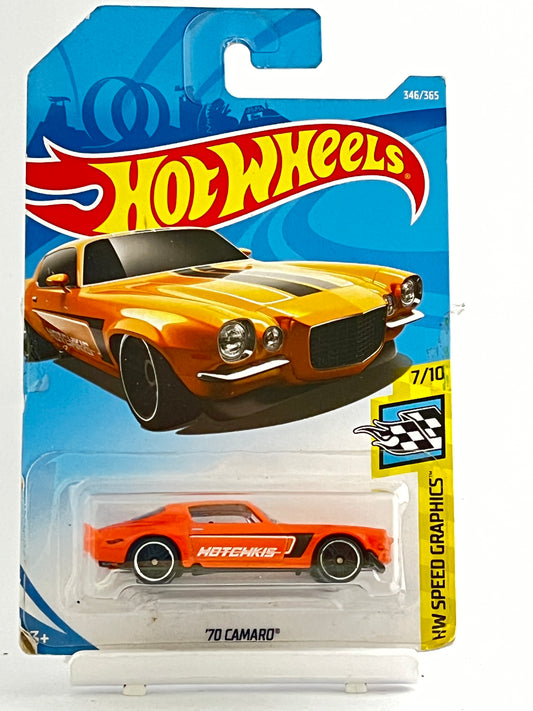 70 CAMARO - ORANGE - HOTCHKIS - Its Fun- Hot wheels - matchbox - diecast