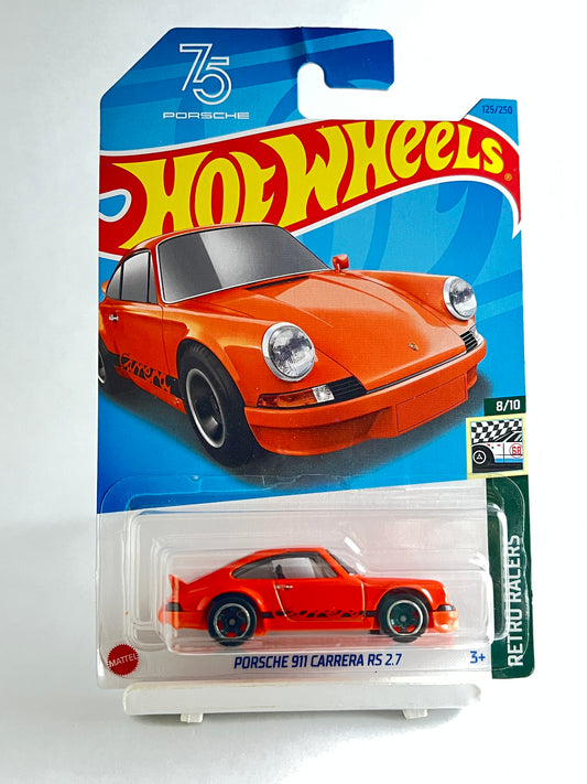 PORSCHE 911 CARRERA RS 2.7 - ORANGE - 1C - Its Fun- Hot wheels - matchbox - diecast