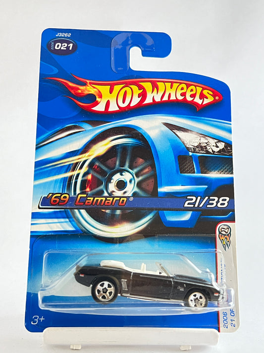 69 CAMARO - BLACK - 3B - Its Fun- Hot wheels - matchbox - diecast