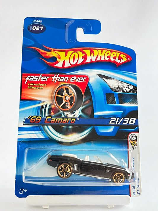 69 CAMARO - BLACK - 3C - Its Fun- Hot wheels - matchbox - diecast