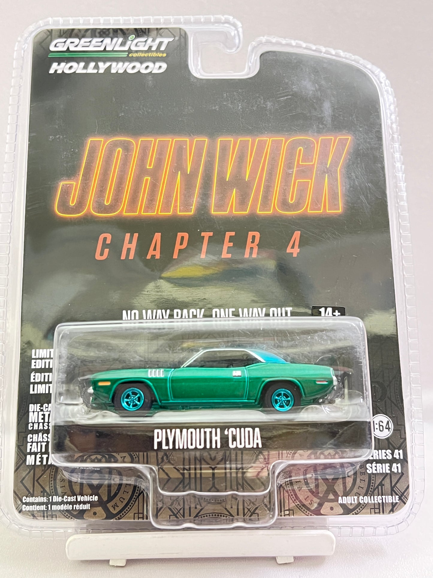 CHASE - GREENLIGHT - JOHN WICK - PLYMOUTH CUDA - CHASE CAR