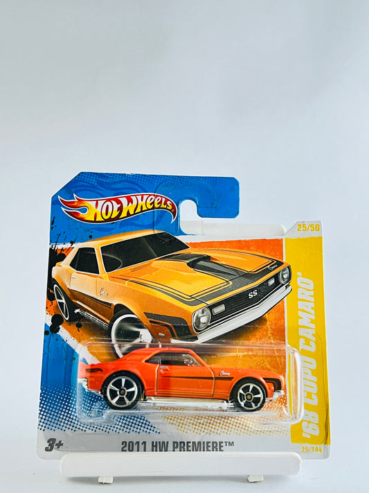 68 COPO CAMARO - ORANGE - SHORT CARD -3C - Its Fun- Hot wheels - matchbox - diecast