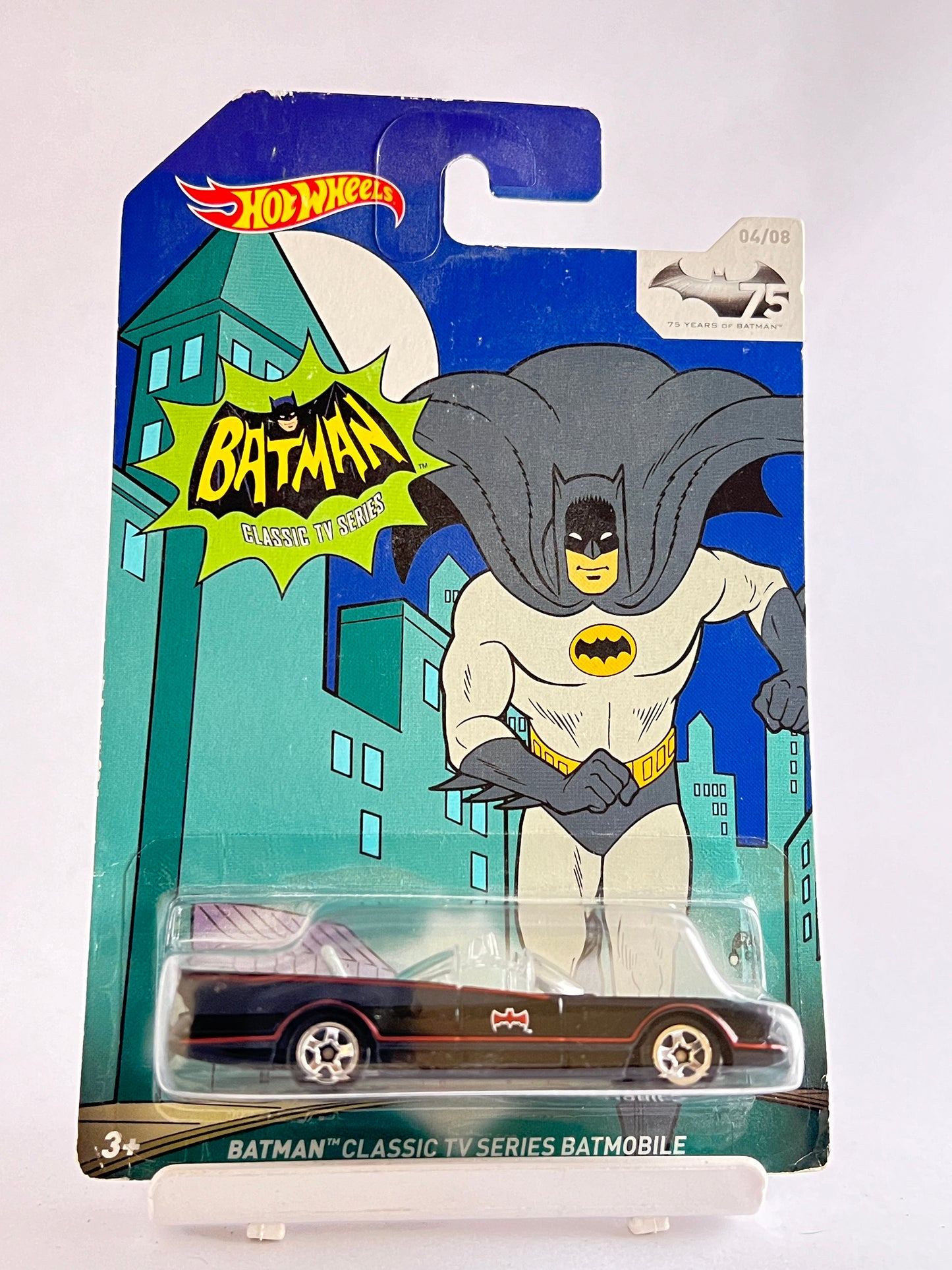 BATMAN CLASSIC TV SERIES BATMOBILE - CARD ART - 5C - Its Fun- Hot wheels - matchbox - diecast