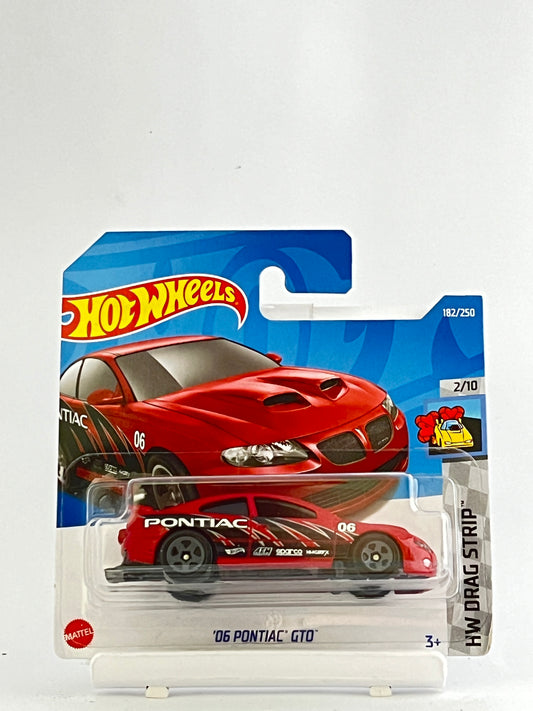 06 PONTIAC GTO - RED - SHORT CARD IMPORTED - Its Fun- Hot wheels - matchbox - diecast