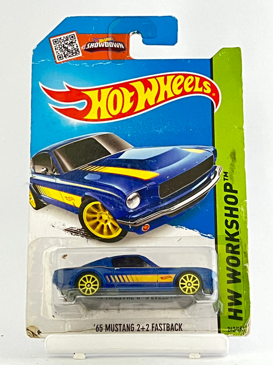 65 MUSTANG 2+2 FASTBACK - BLUE - Its Fun- Hot wheels - matchbox - diecast