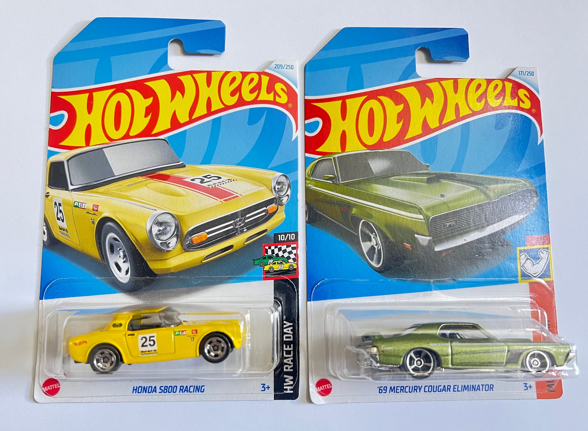 HONDA S800 RACING + 69 MERCURY COUGAR ELIMINATOR - COMBO - Its Fun- Hot wheels - matchbox - diecast