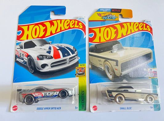 DODGE VIPER SRT10 ACR + SMALL BLOC - COMBO - Its Fun- Hot wheels - matchbox - diecast