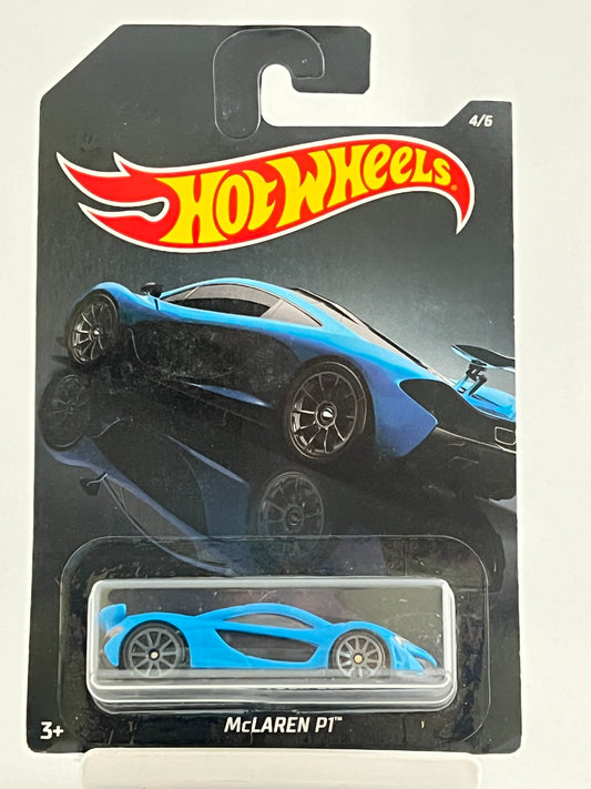 MCLAREN P1 - CARD ART - BLUE - Its Fun- Hot wheels - matchbox - diecast