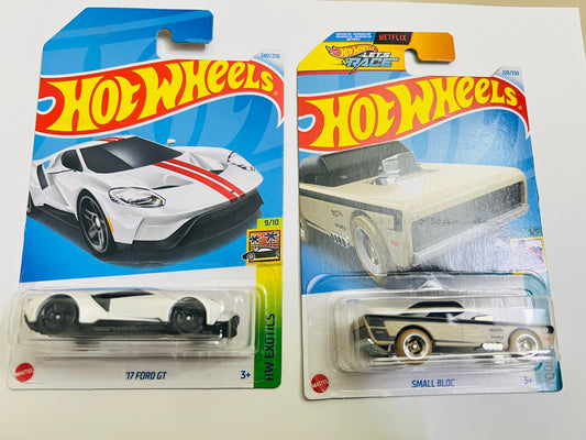 17 FORD GT + SMALL BLOC  - COMBO - Its Fun- Hot wheels - matchbox - diecast